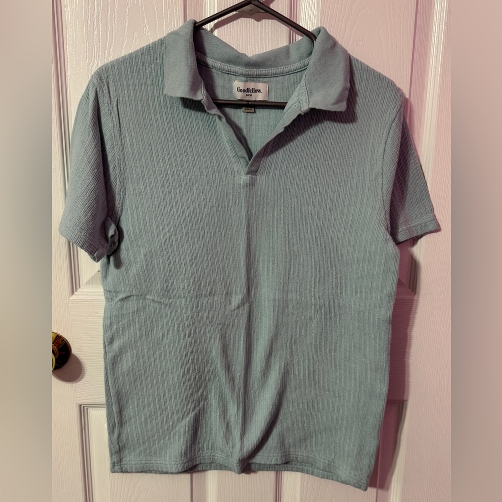 Goodfellow & Co Men's Soft Blue Polo Shirt